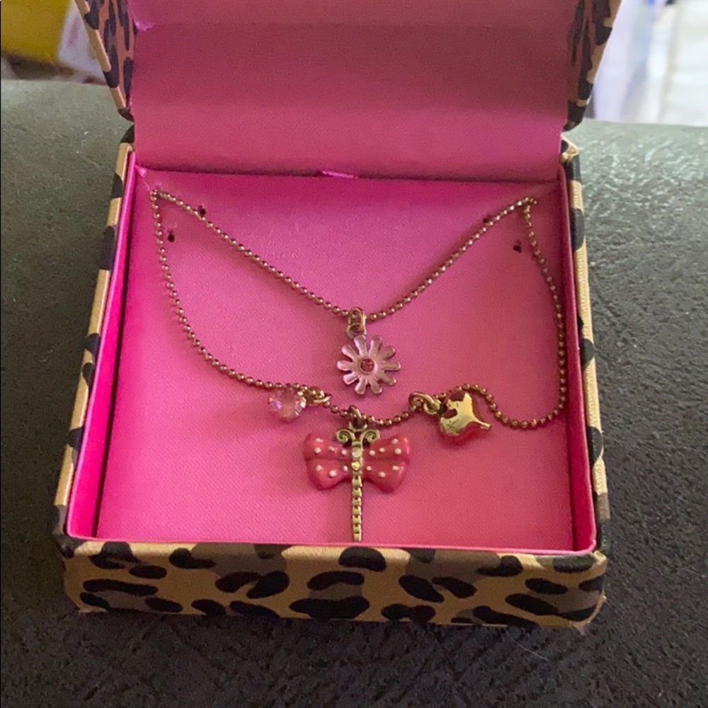 Betsy Johnson Necklace  Pink color scheme